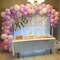 Pink and Purple Balloons, 75 Pack Pastel Purple Pink and Matte White Latex Balloons